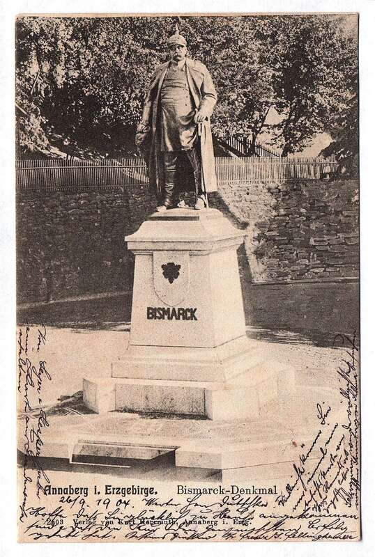Ak Bismarck Denkmal Annaberg im Erzgebirge 1904