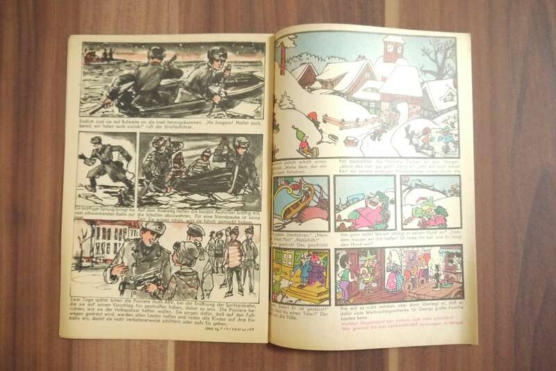 DDR Kinder Heft Comic Atze Die Spur führt zum Ufer 1968
