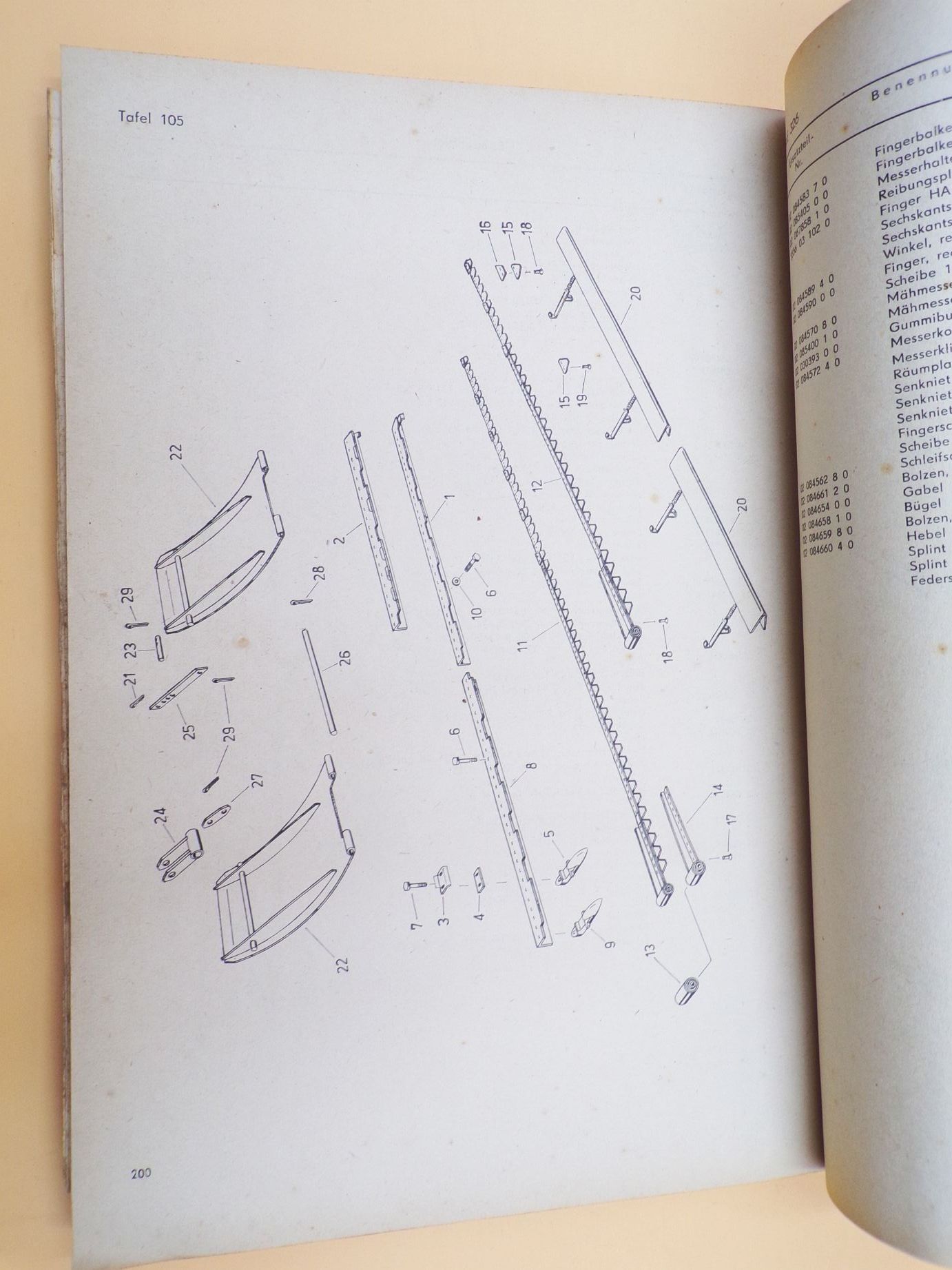 Ersatzteil Katalog Schwadmäher E302 Fortschritt Neustadt 1982 Original DDR