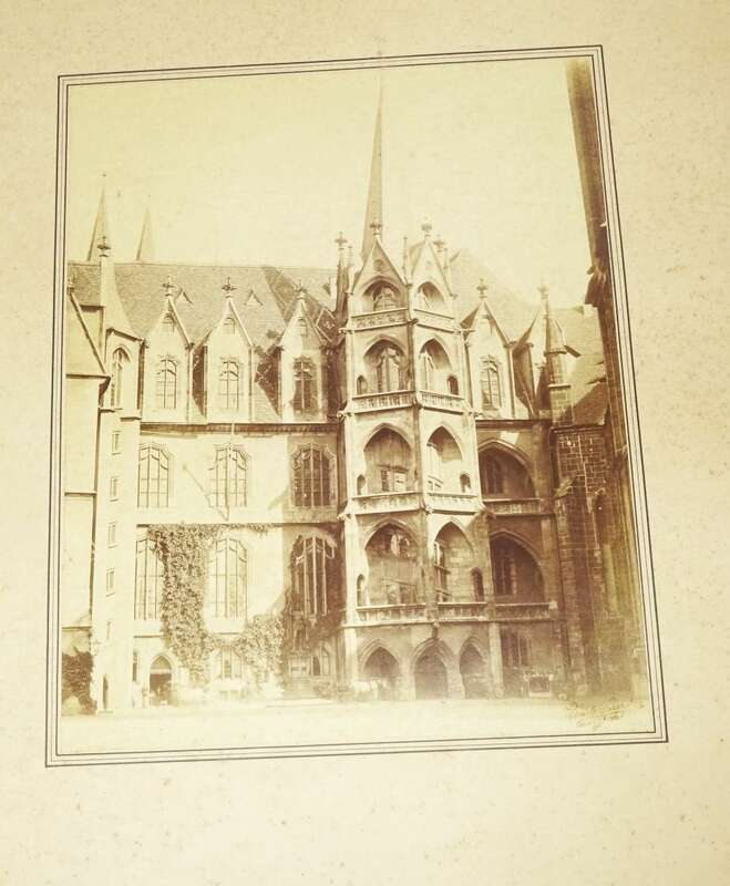 Foto Meißen Albrechtsburg Hoffasade um 1890 Ernst Schroeter Meissen 