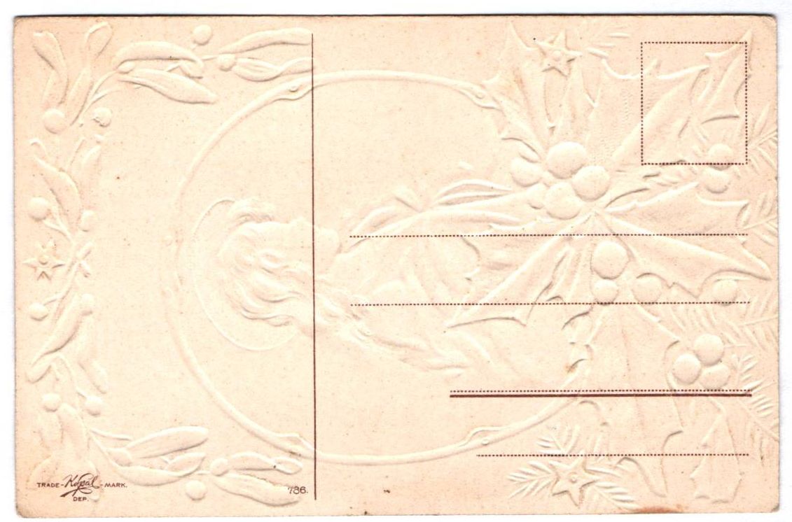 Ak Kind Heiligenschein Mistelzweig um 1900 geprägt