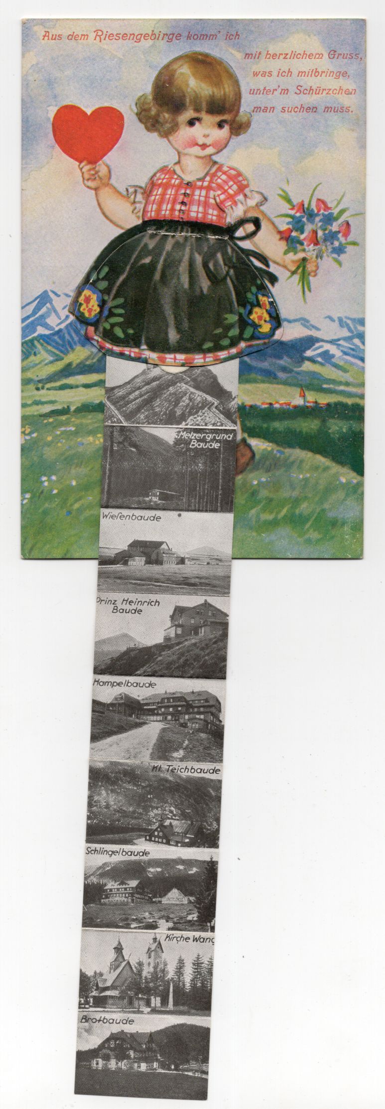 Leporello Ak Riesengebirge Schlesien Polen