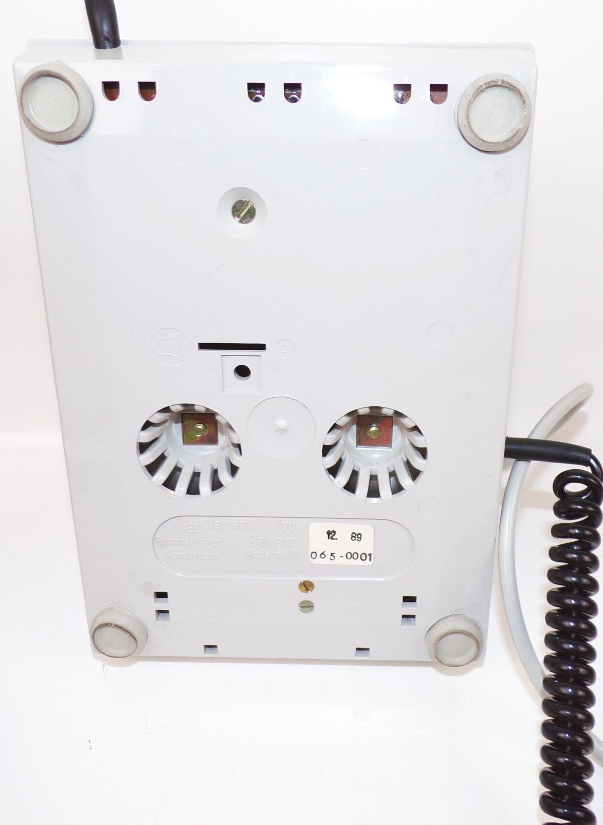 DDR Variant Telefon Wählscheibe Unbenutzt Grau mit Originalkarton