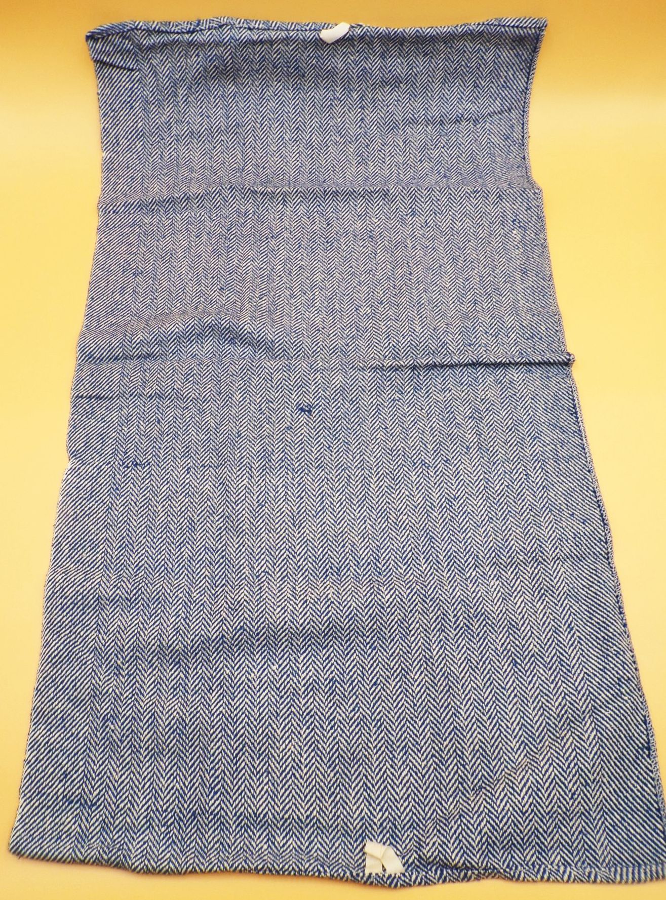 Altes Handtuch Grubentuch blau weiss DDR Werkstatt Tuch Retro Vintage