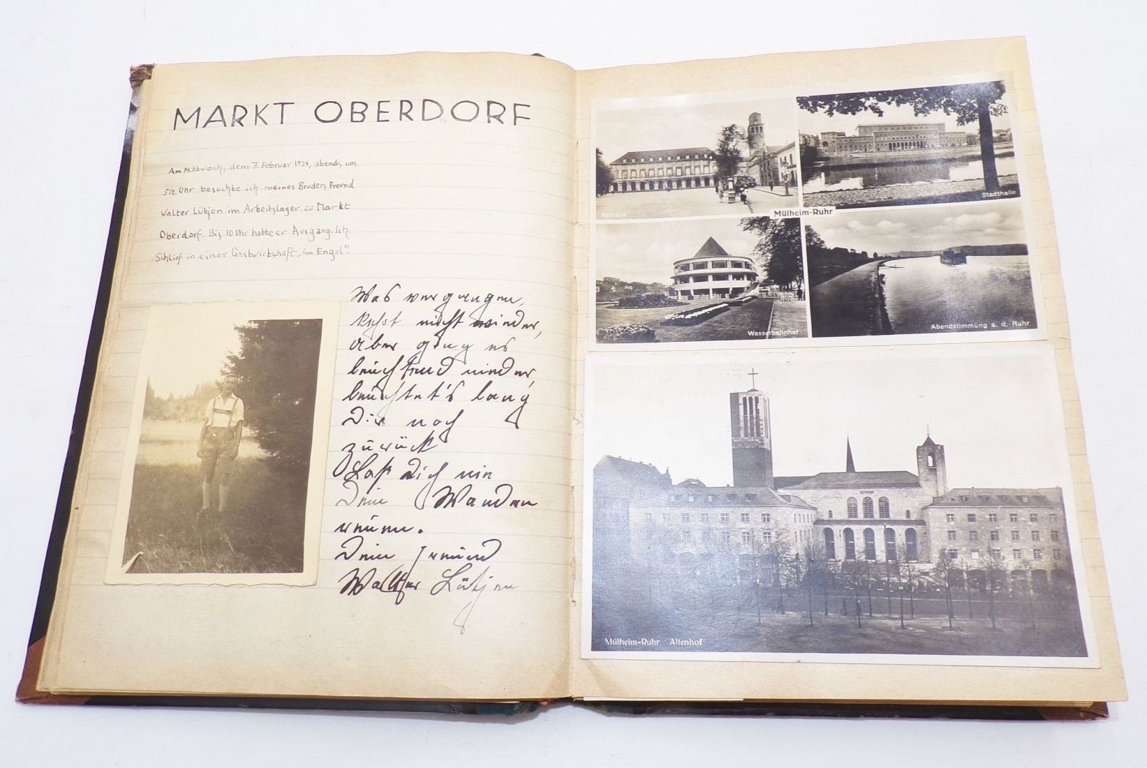 Reisetagebuch Italien 1933 Drittes Reich handgeschrieben mit Postkarten Fotos und Ausschnitten Reisetagebuch Italien 1933 Drittes Reich handgeschrieben mit Postkarten Fotos und Ausschnitten
