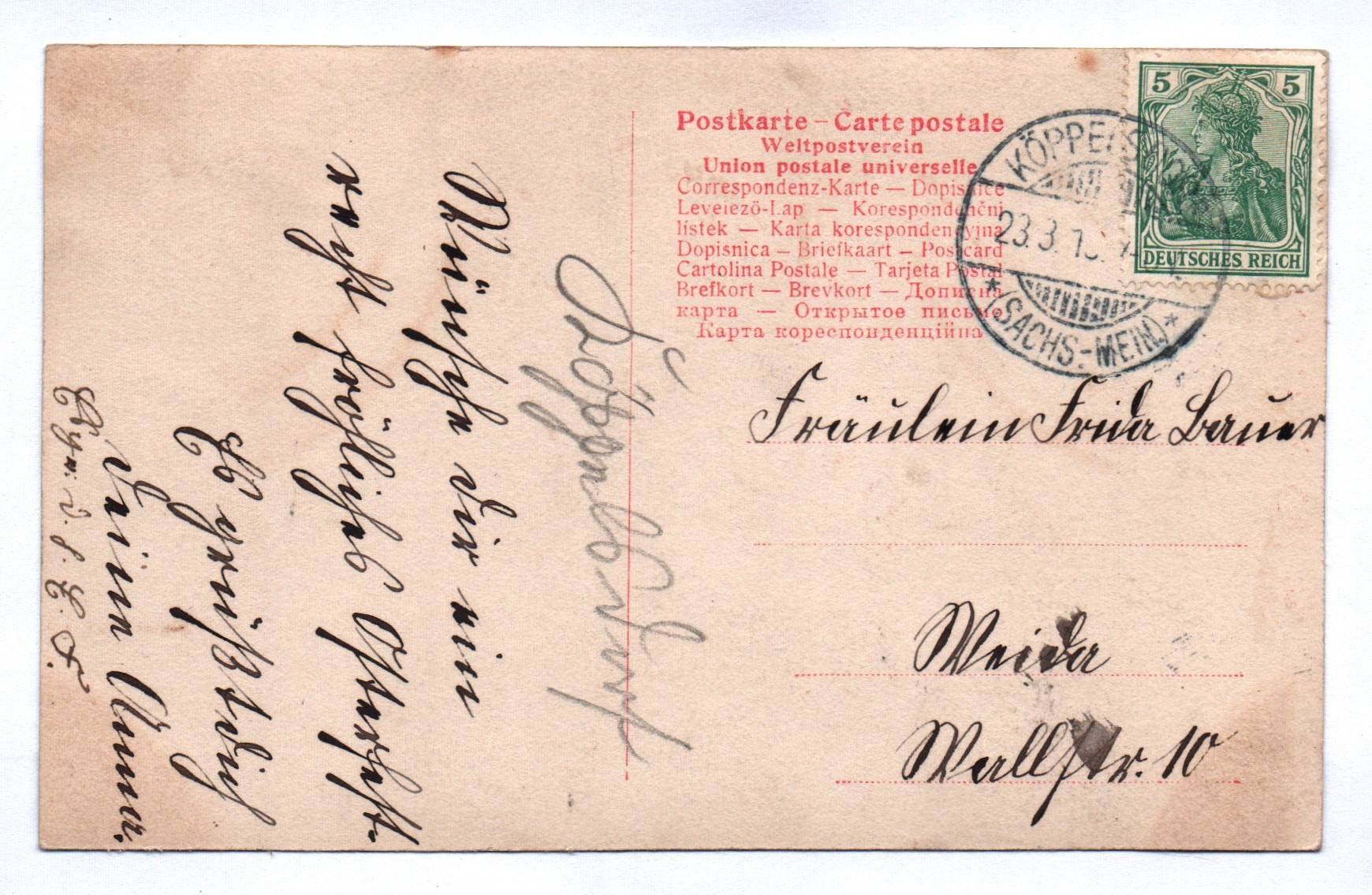 Künstler Ak Junge und Mädchen im Osterhasen Kostüm