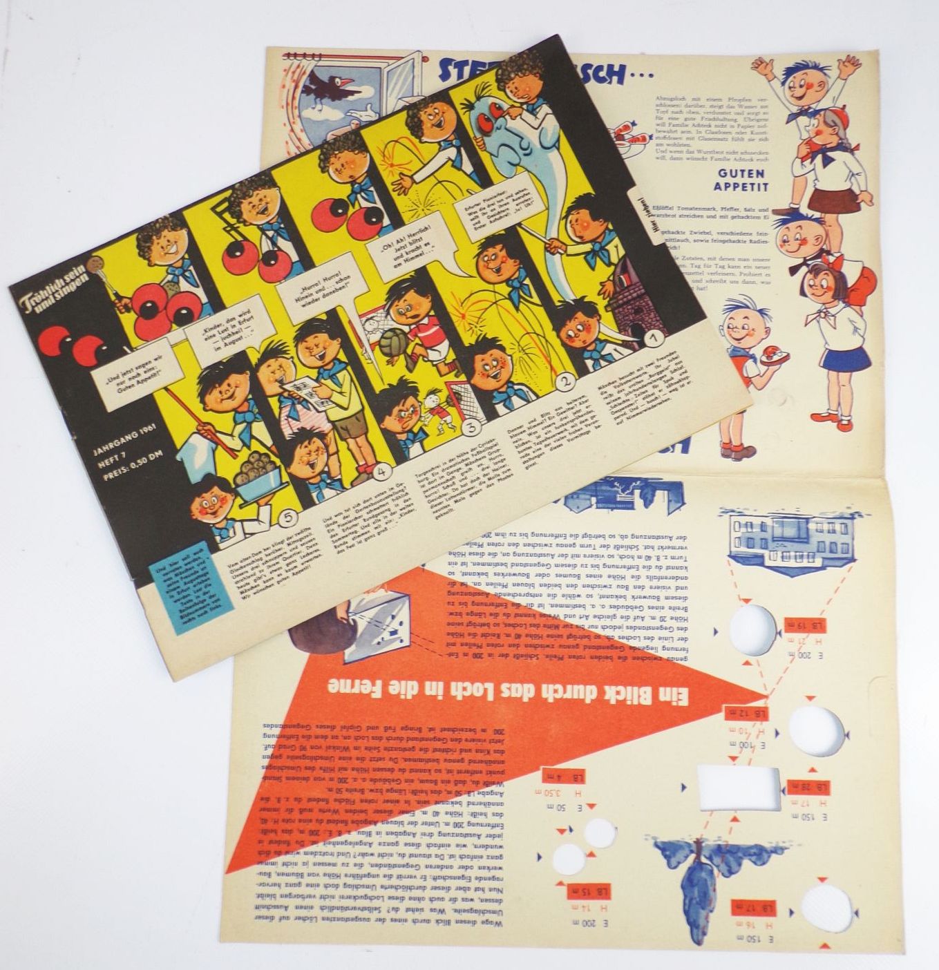 DDR Kinderzeitschrift Frösi Heft 7 von 1961 Umschlag 