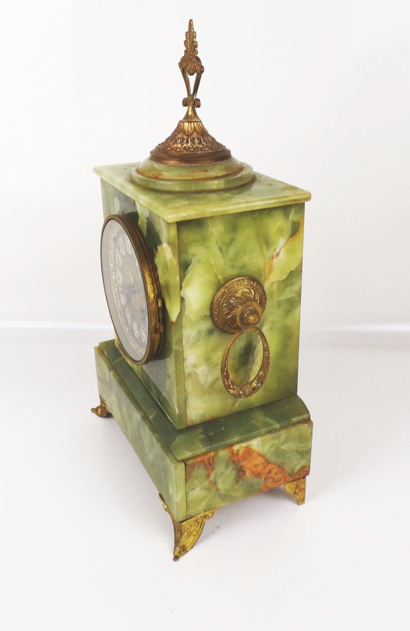 Alte Kaminuhr Pendeluhr Marmor Antike Uhr