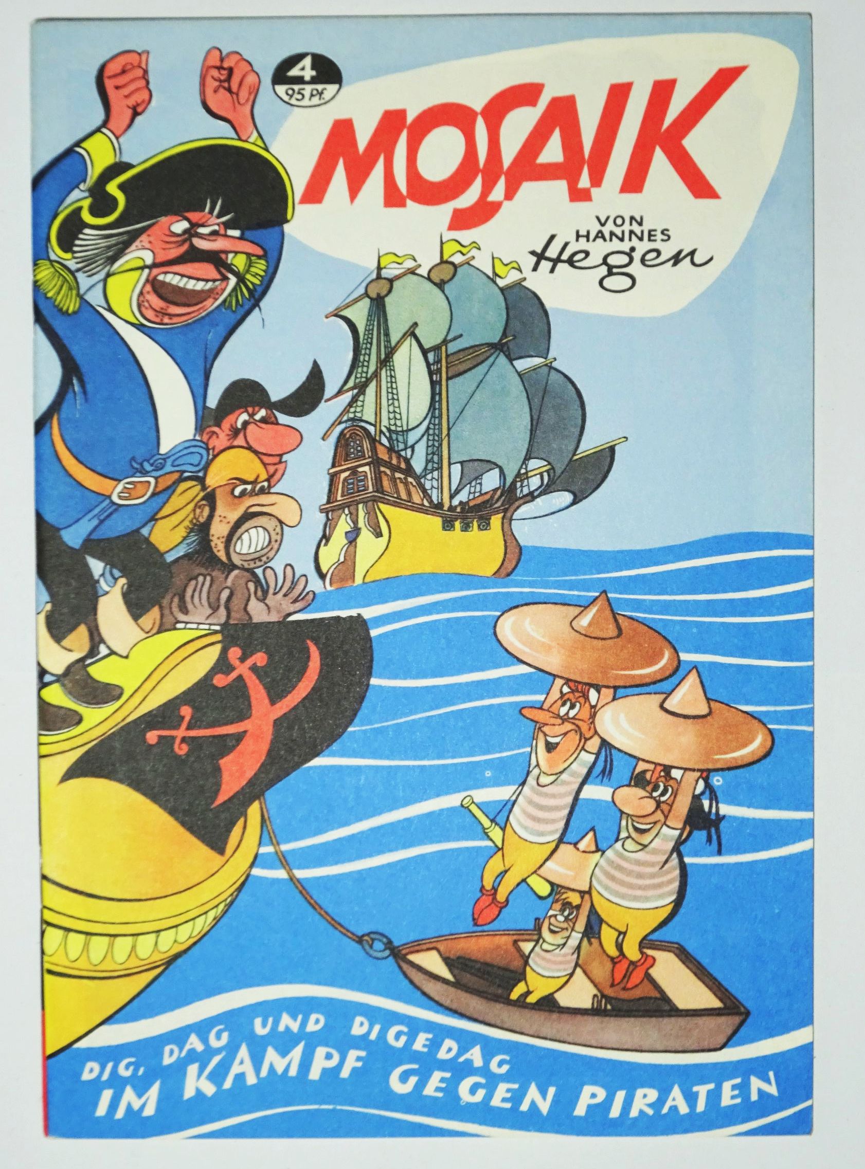 Mosaik Nr 4 Digedags Hannes Hegen Reprint  Im Kampf gegen die Piraten 1994