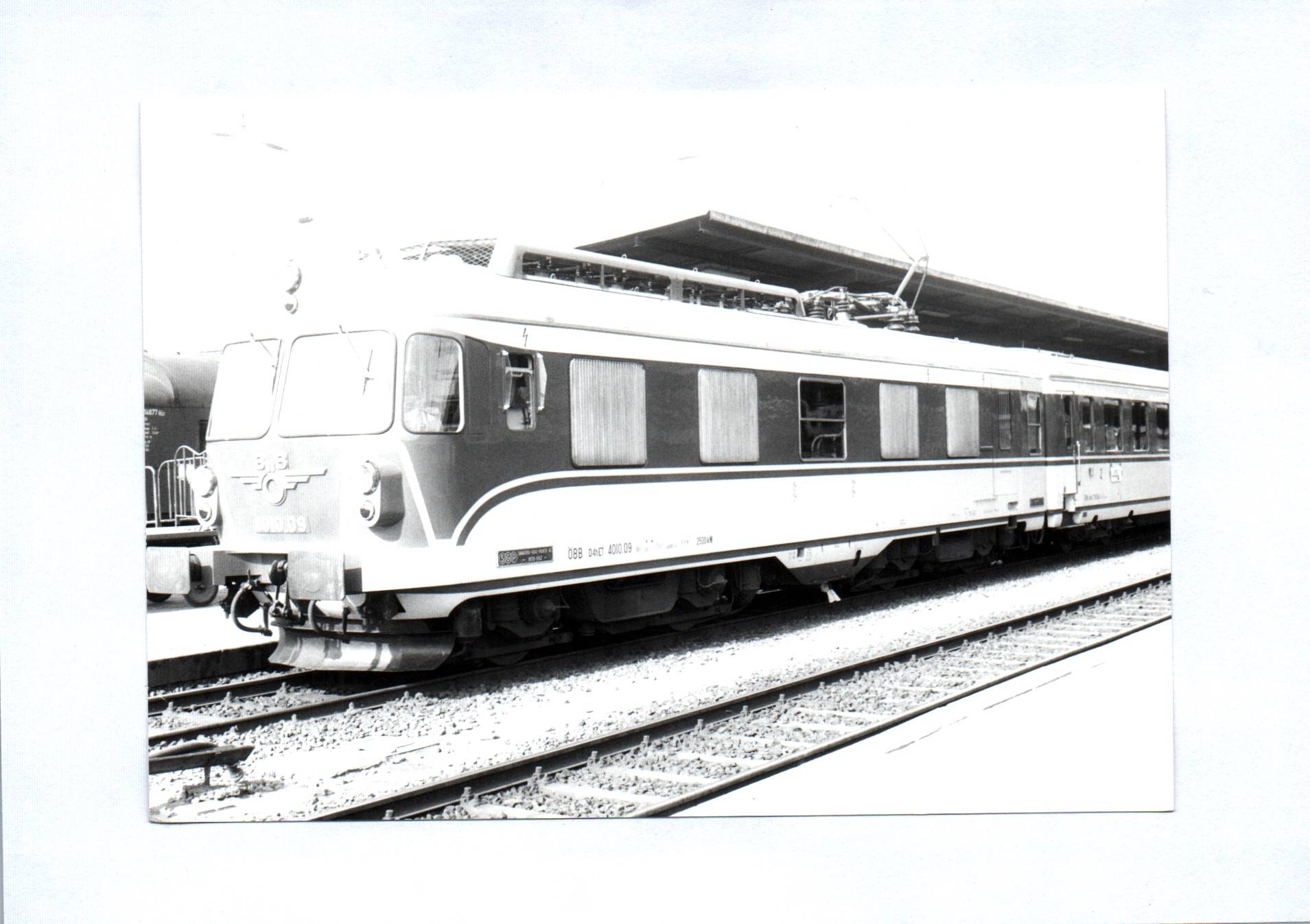 Elektrischer Triebzug ÖBB-Reihe 4010 09 Eisenbahn Foto 1969