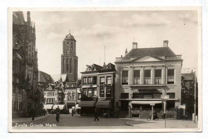 Ak Echtfoto Zwolle Groote Markt