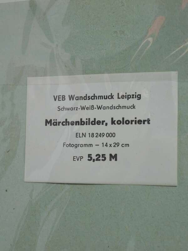 DDR Wandbild Märchen Bild Kinder Motive 1960er Unbenutzt OVP