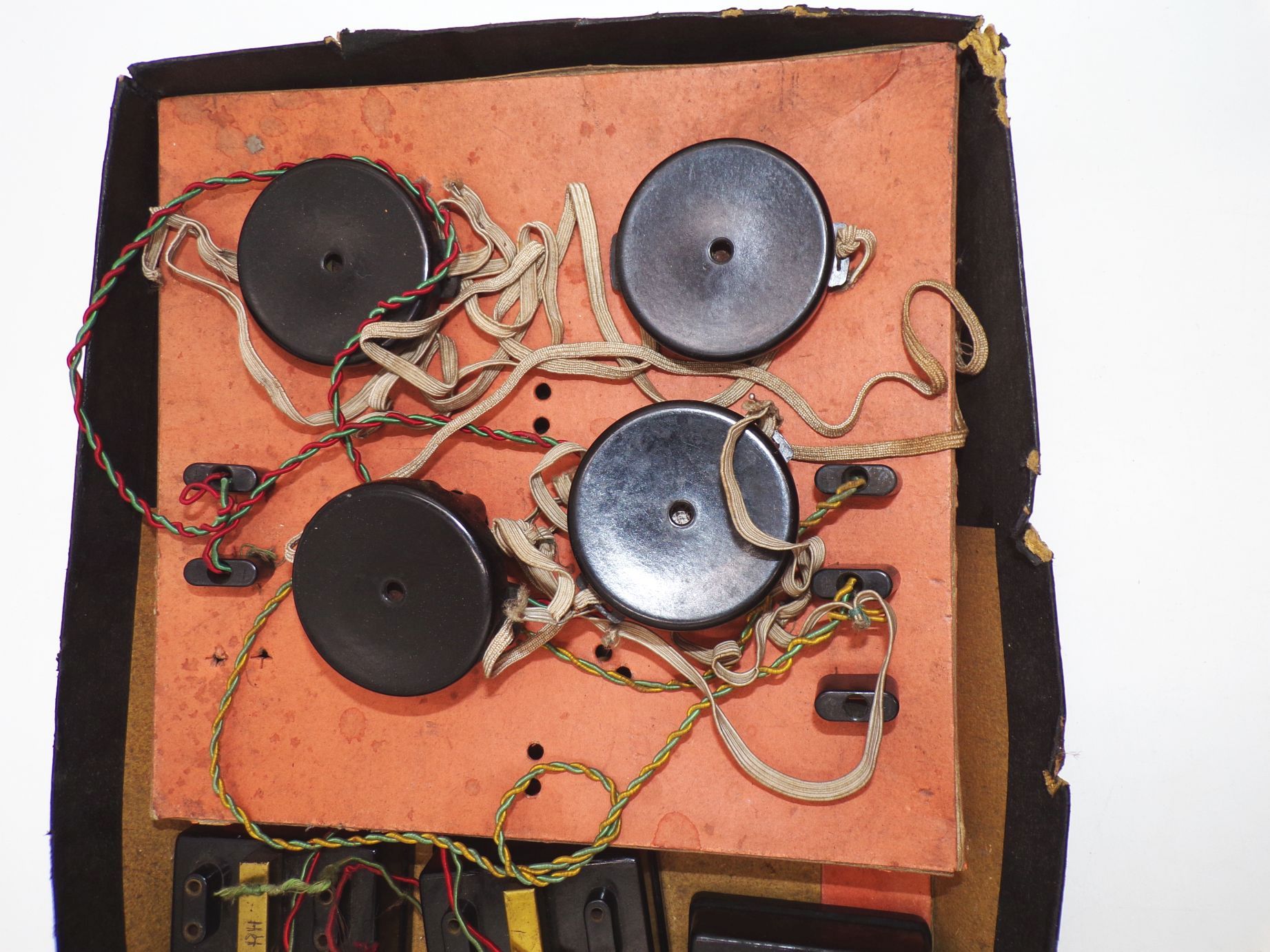Morse Taster Kopfhörer Set Antik 