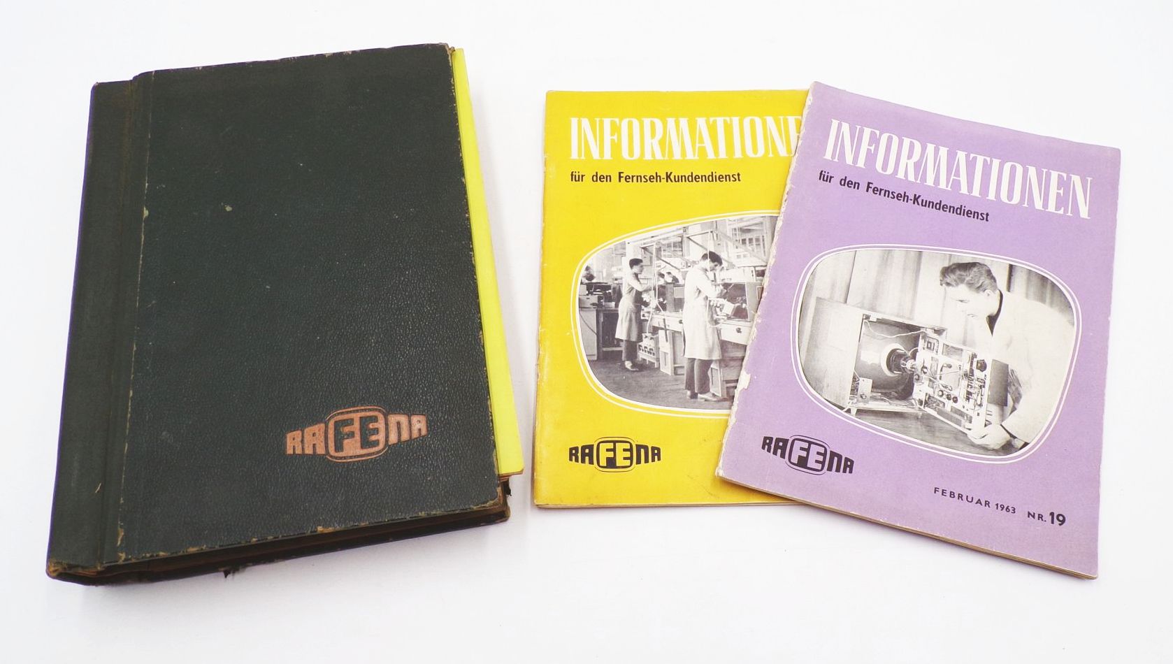 Rafena Information für den Fernseh Kundendienst ab 1956 DDR