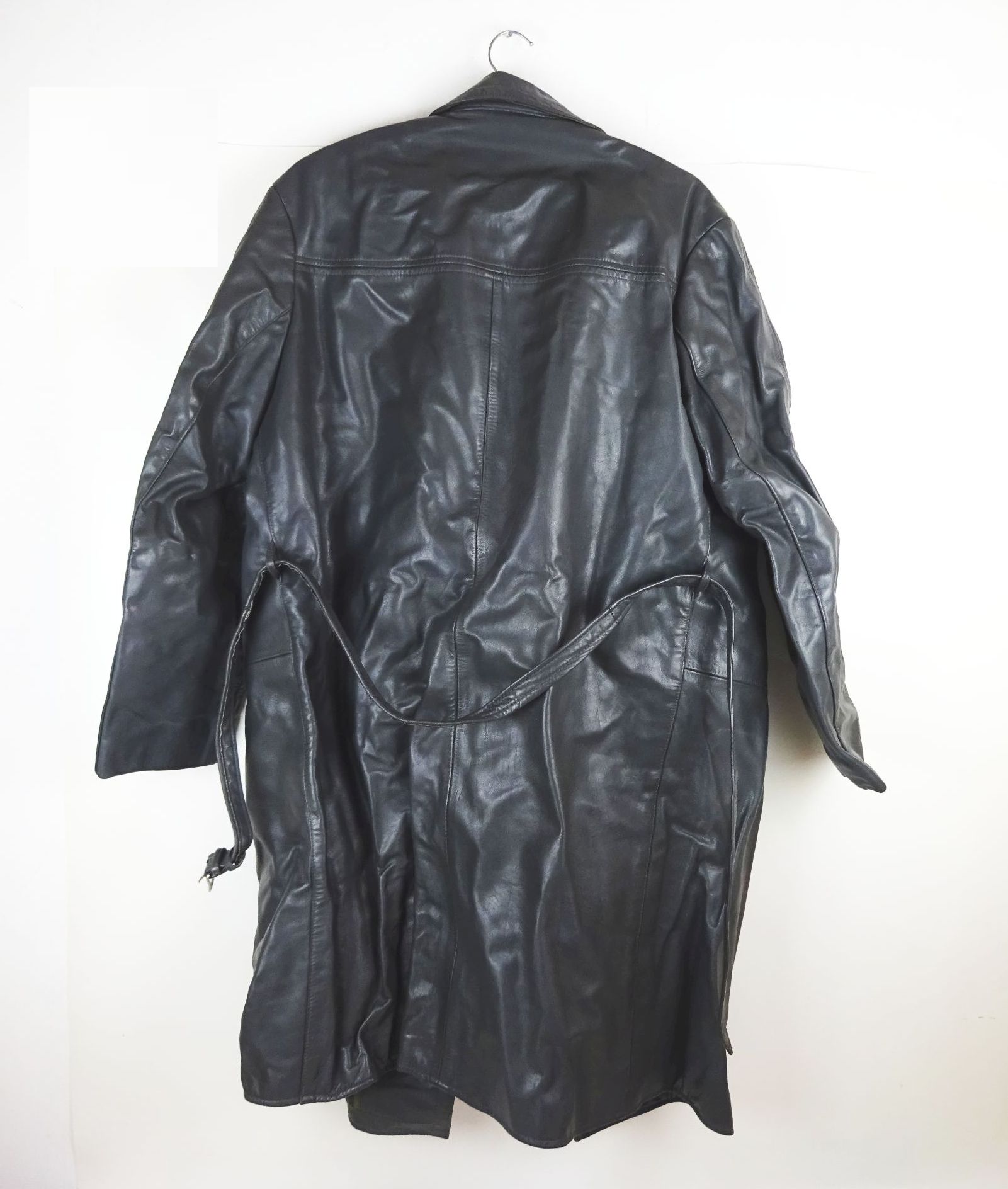 DDR Herren Mantel Ledermantel Größe 53 Nikartor Grau Vintage DDR Herren Mantel Ledermantel Größe 53 Nikartor Grau Vintage