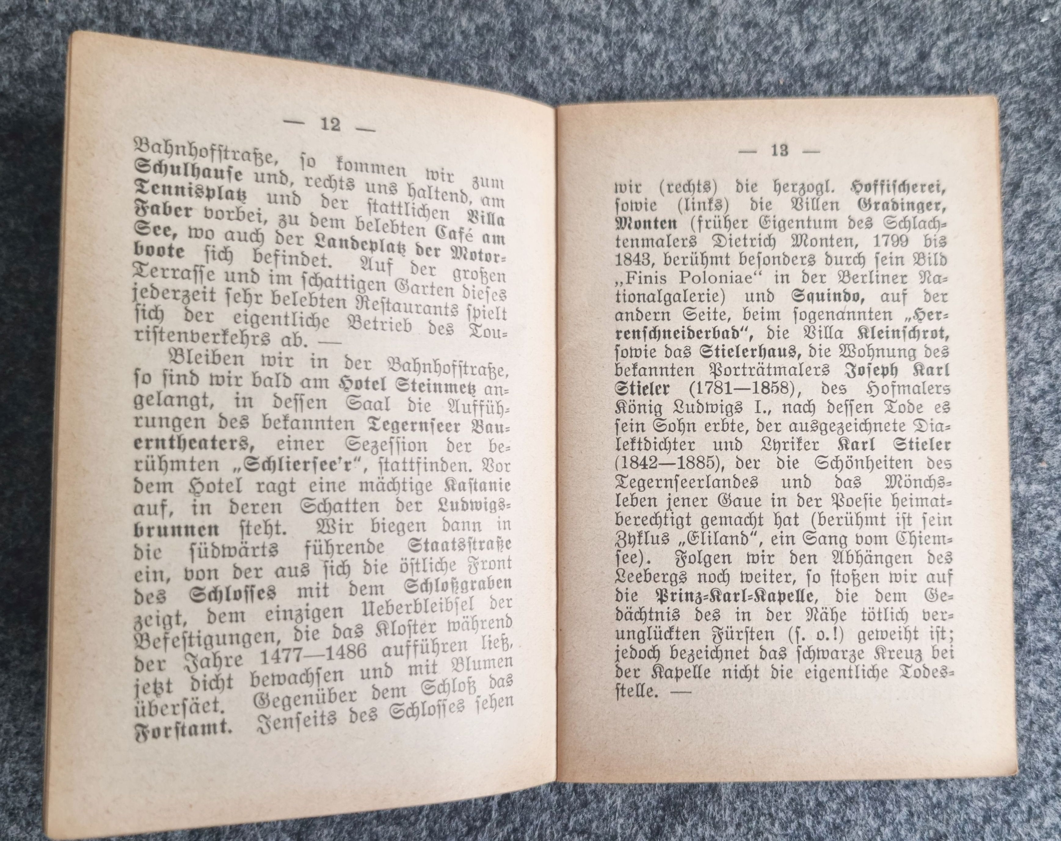 Alter Reiseführer Tegernsee und Umgebung mit Karte Miniatur Bibliothek Alter Reiseführer Tegernsee und Umgebung mit Karte Miniatur Bibliothek