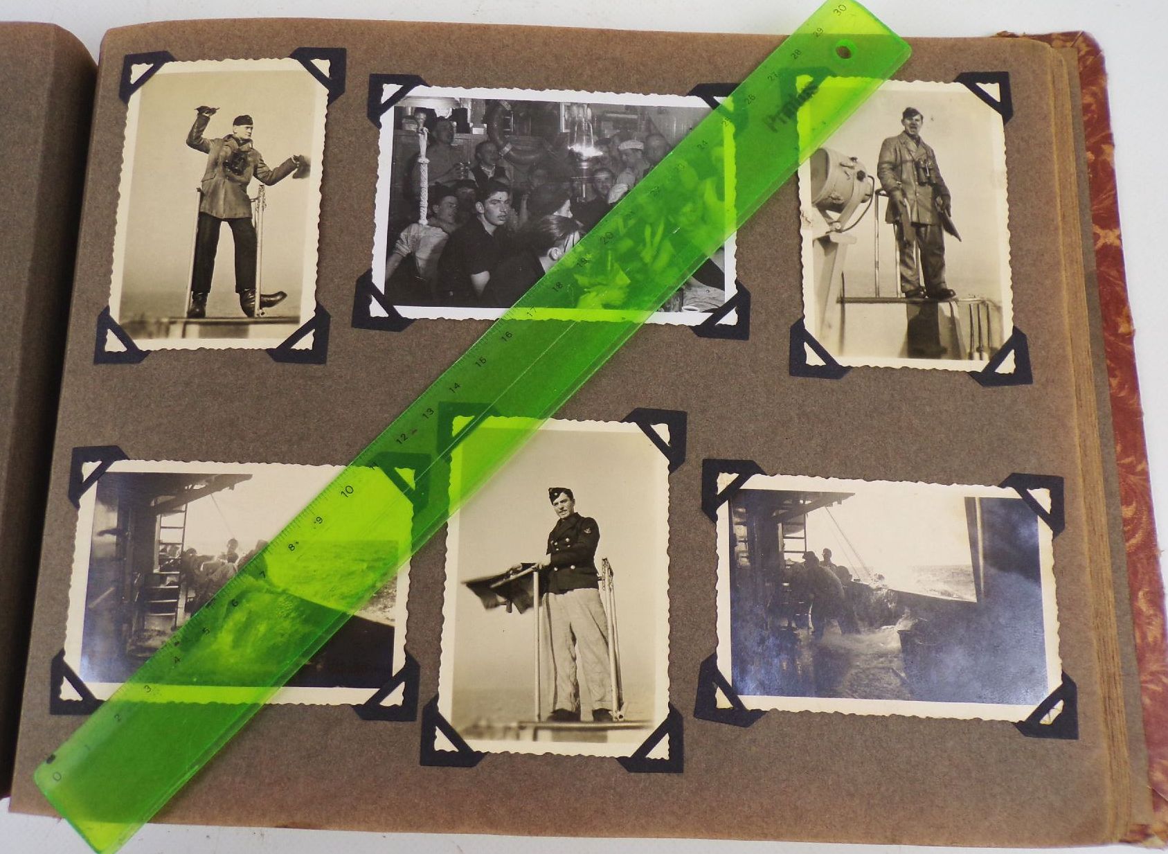 Marine Fotoalbum 2 Wk Schiffe Libau Norwegen Fjorde Matrosen WW2