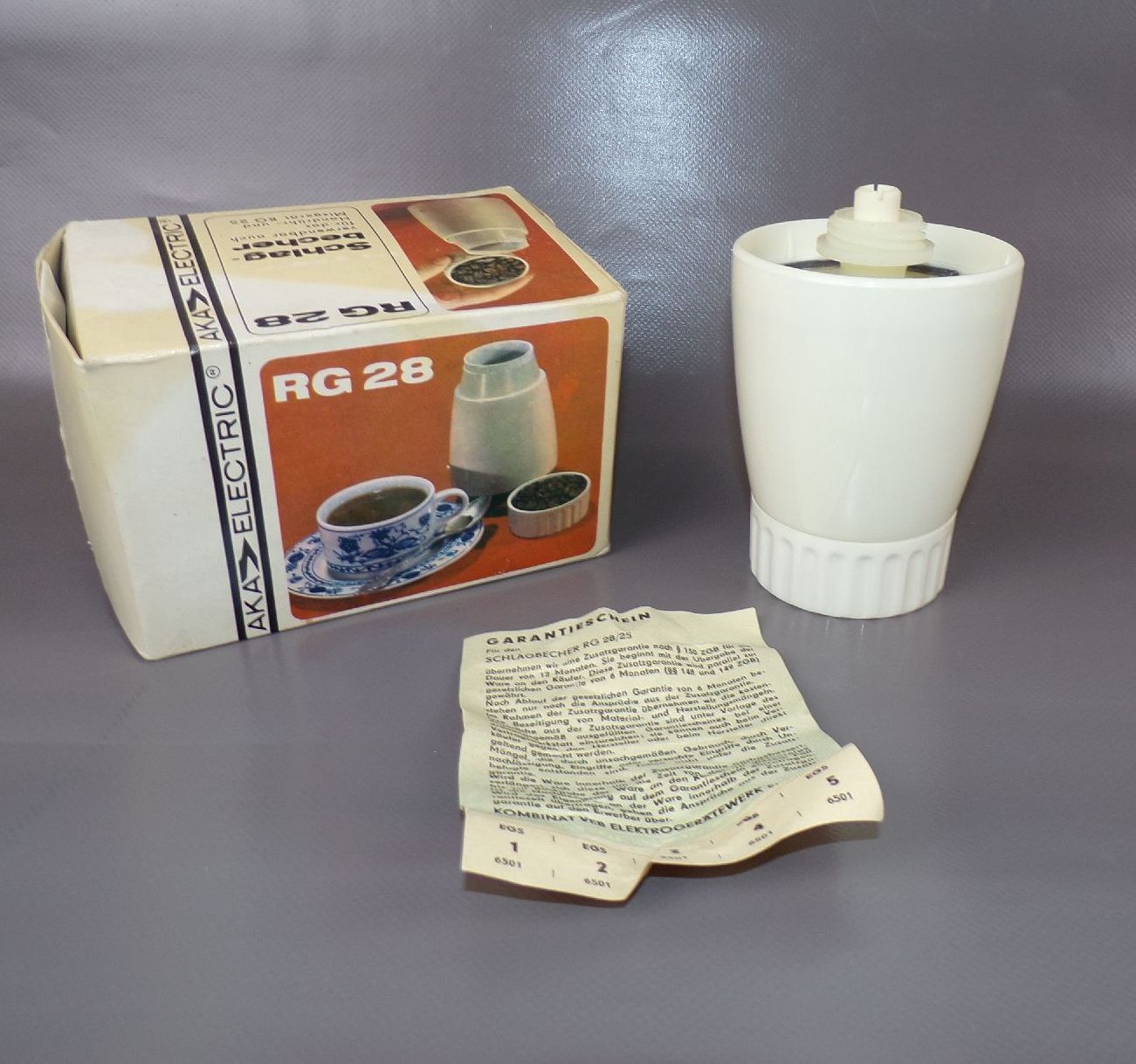 Aka Electric Schlagbecher Zusatzgerät für Mixer RG28 RG25 mit Originalkarton DDR