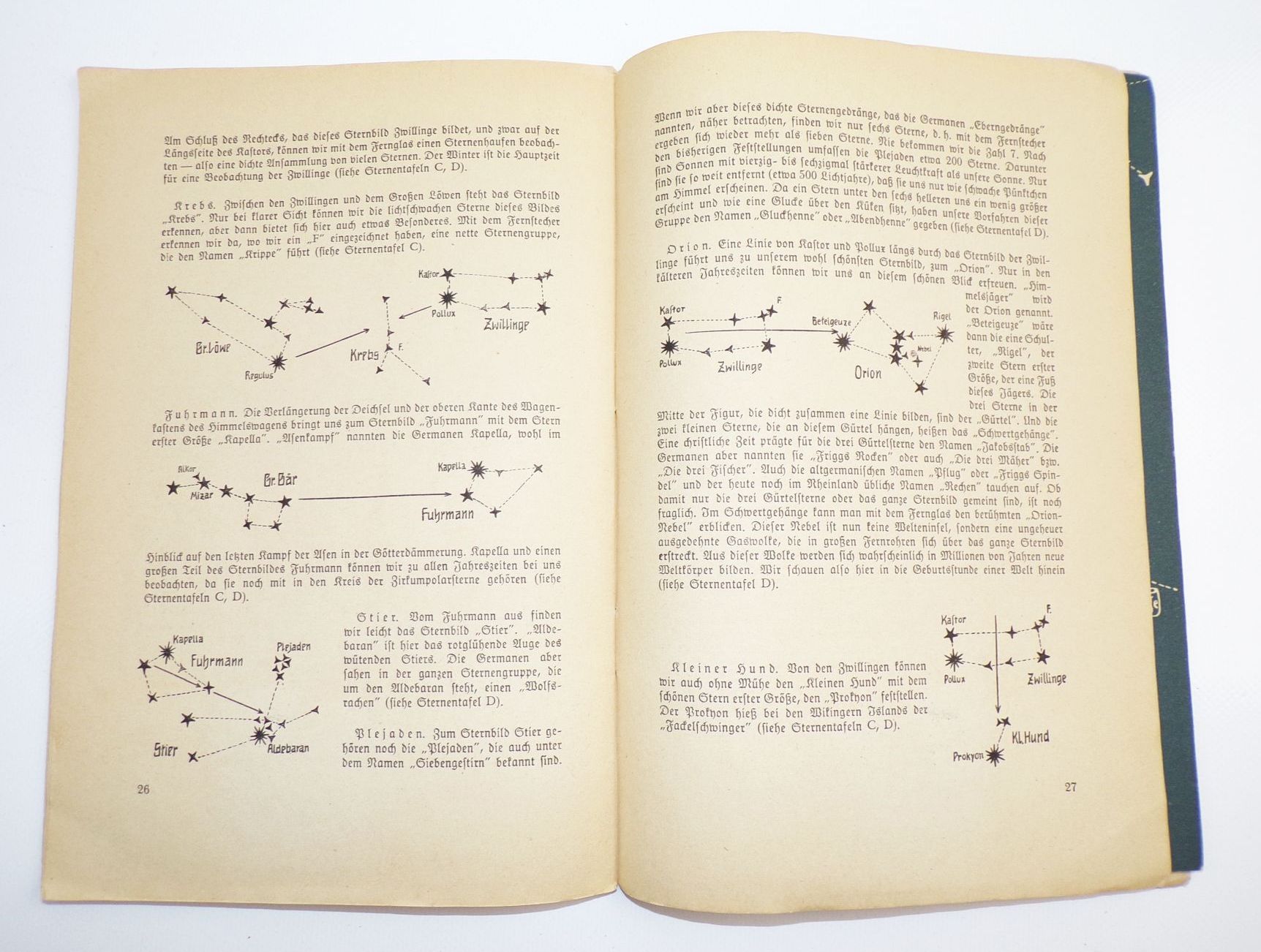 Das Sterngucker Büchlein Walther Blachetta um 1930 Sterne Astronomie
