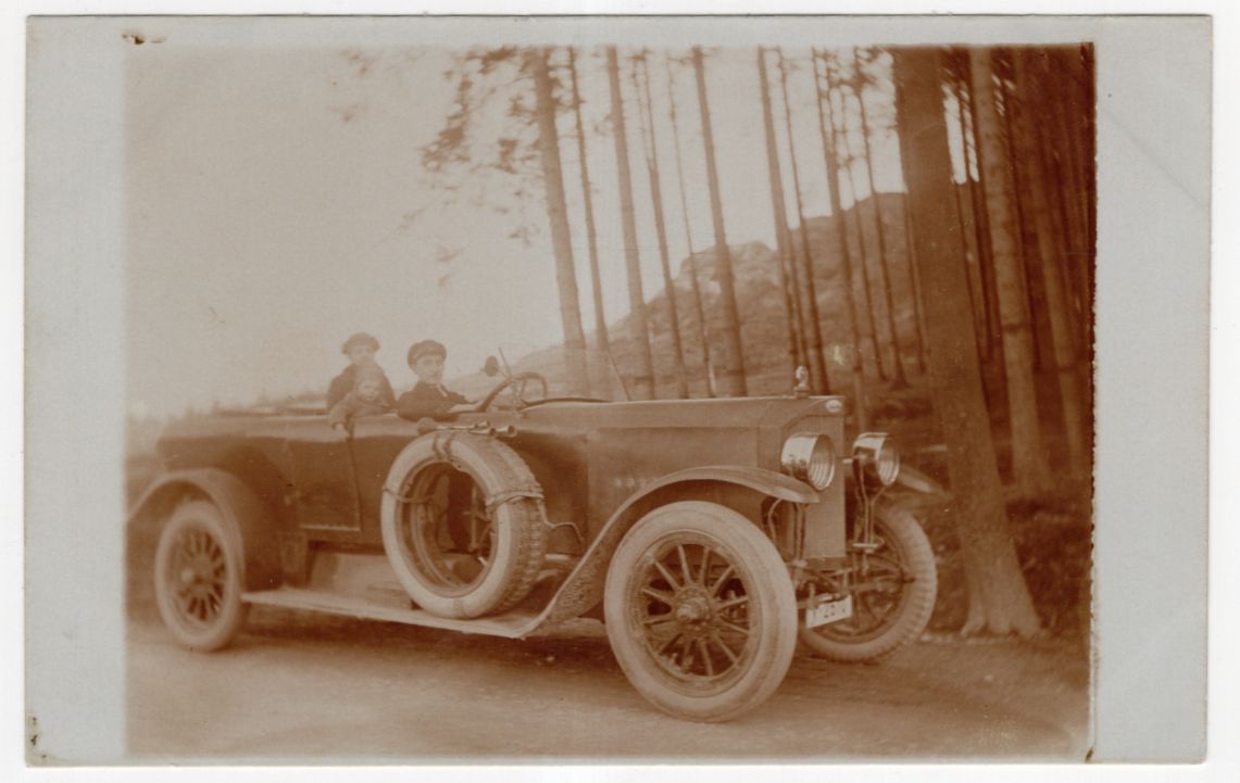 Foto Ak Automobil wohl Brennabor Oldtimer um 1915