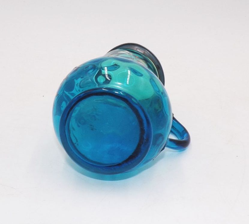 Altes Glas Andenken an Gersdorf Schneemalerei Blau Antik Andenkenglas Altes Glas Andenken an Gersdorf Schneemalerei Blau Antik Andenkenglas