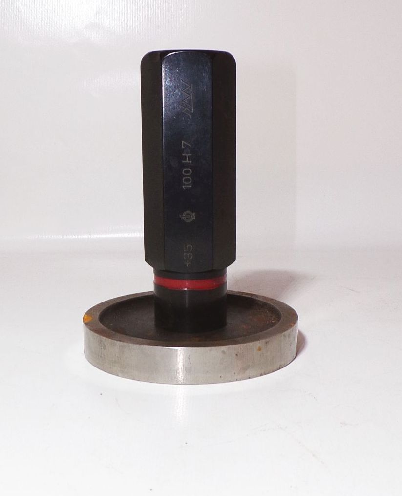 Grenzlehrdorn 100 H7 Gut und Ausschußseite Lehrdorn Prüfdorn mit Holzetui