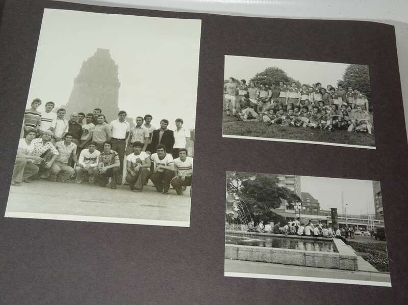 DDR Rugby Fotoalbum Wimpel Weltmeisterschaft Bukarest Sport Nachlass