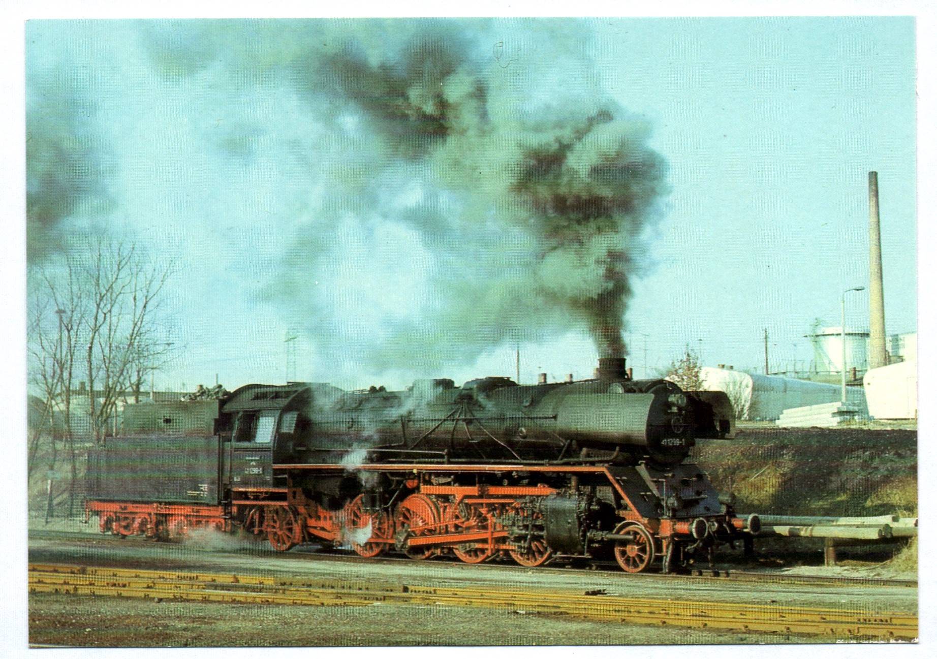 Foto Ak Dampflok 41 299-1 Lok BR 41 Ostsee Dampflokomotive Foto Ak Dampflok 41 299-1 Lok BR 41 Ostsee Dampflokomotive
