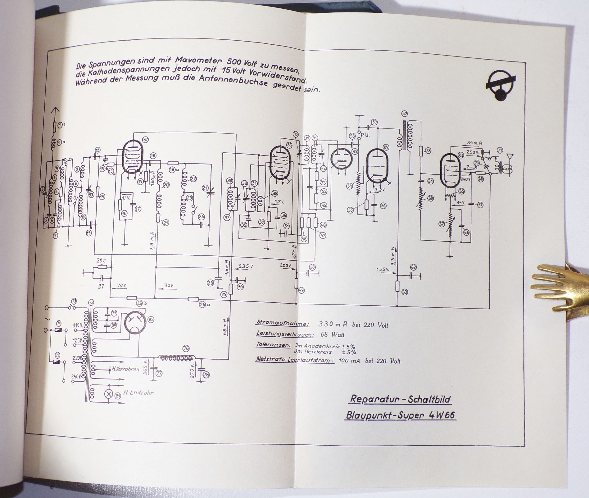 Blaupunkt Kundendienst Nr 2 Radio 1936 bis 1937 