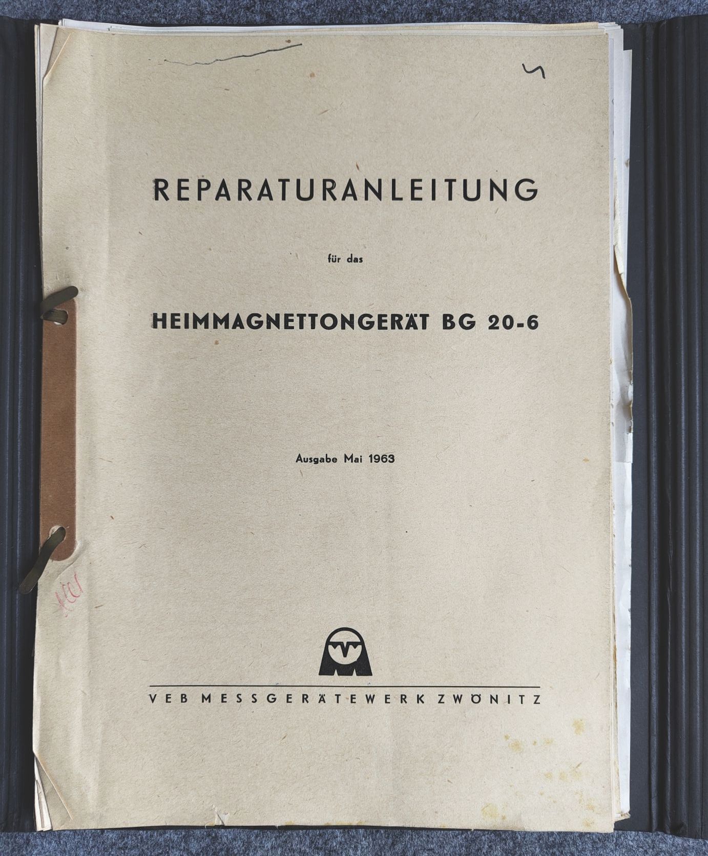 Originale RFT Mappe 33 Seiten Reparatur Anleitung Heimmagnet Tongerät BG20 6 Originale RFT Mappe 33 Seiten Reparatur Anleitung Heimmagnet Tongerät BG20 6