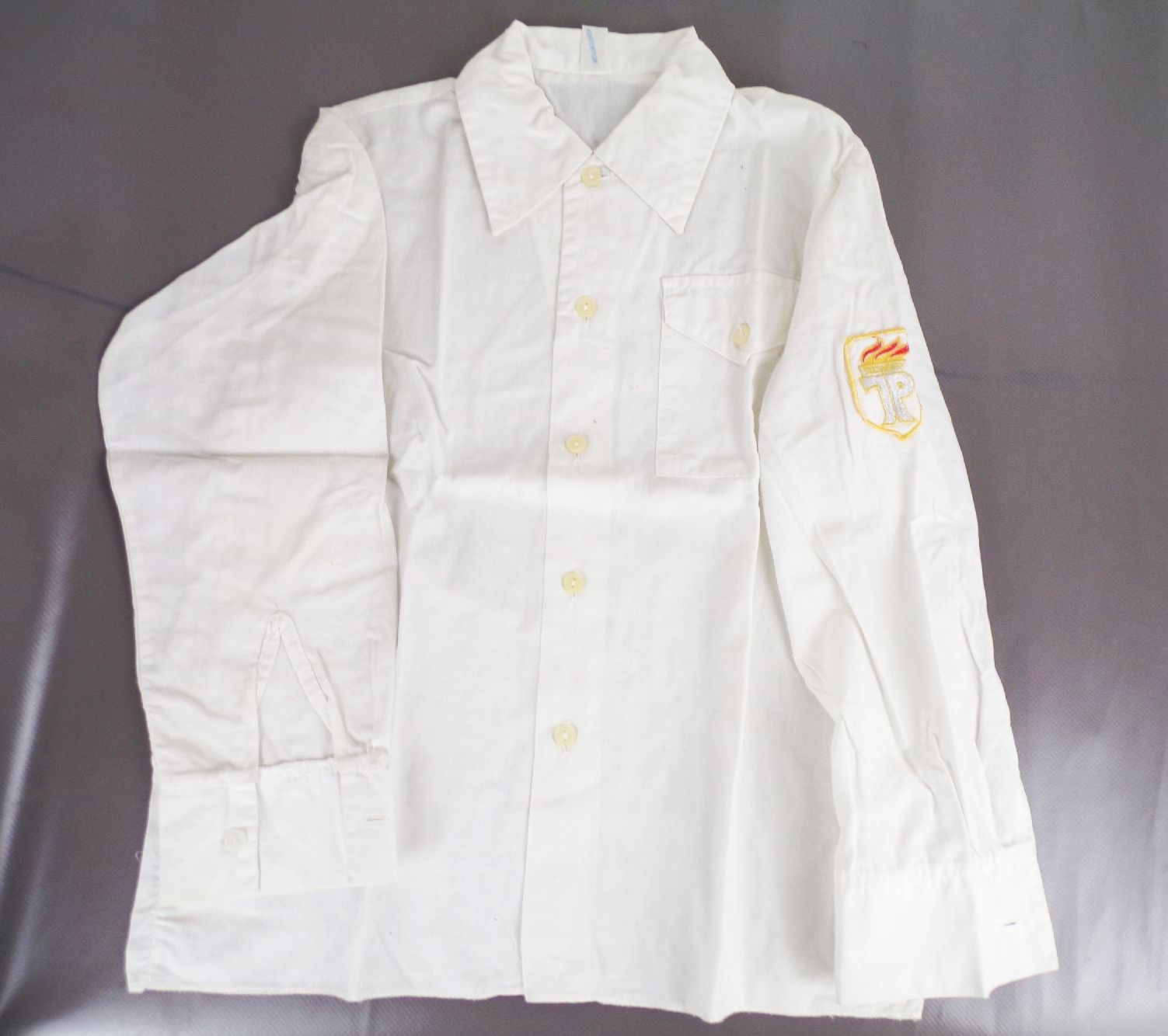 Junge Pioniere Hemd vintage Kinderkleidung weiß GDR Bluse 