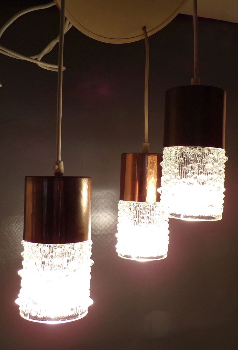 Alte Deckenleuchte Pendellampe 1970er DDR Kaskadenlampe Alte Deckenleuchte Pendellampe 1970er DDR Kaskadenlampe