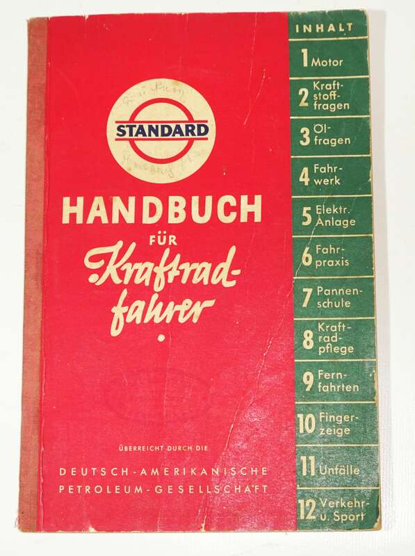 Standard Handbuch für Kraftfahrer 1937 