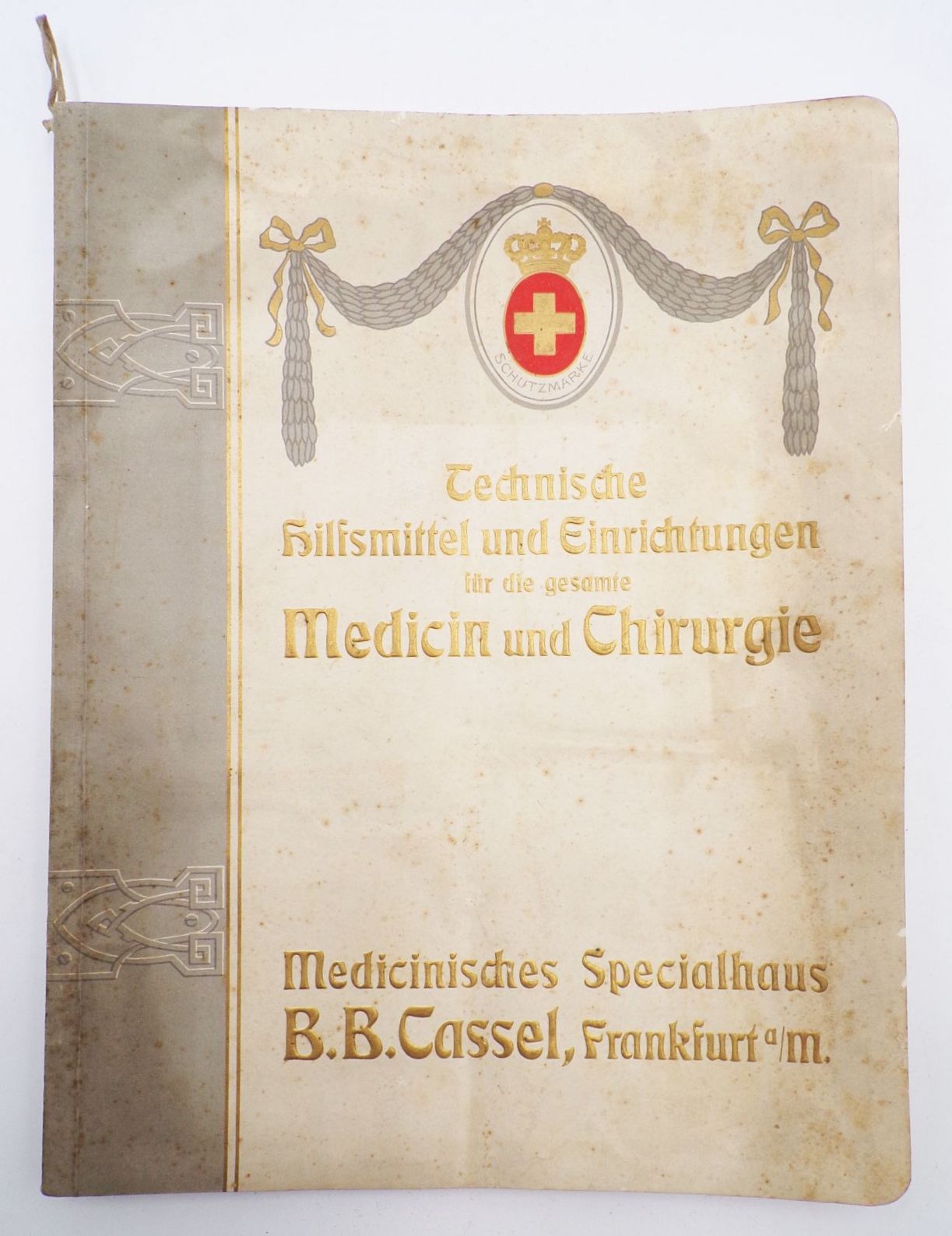 Alter Katalog Medizinisches Spezialhaus Cassel Frankfurt um 1900 Chirurgie