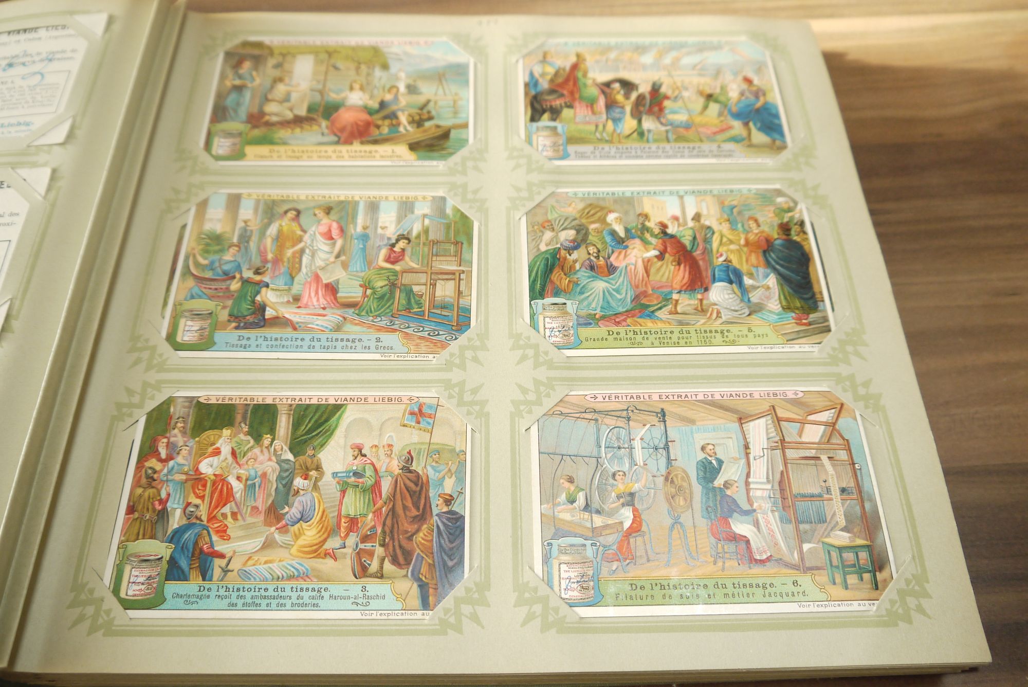 Liebig Sammelbilder Album ca 49 Seiten 294 Karten Sammelalbum