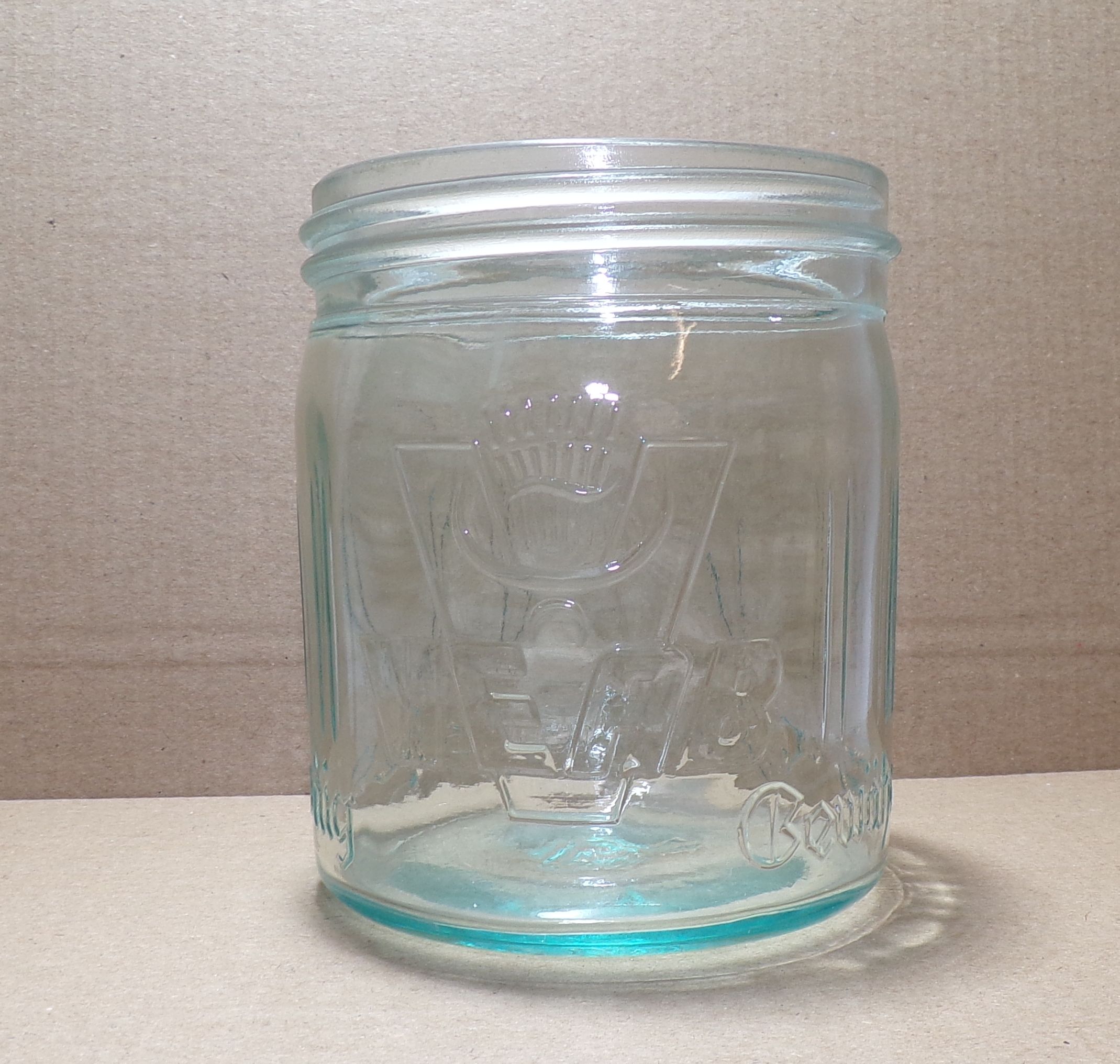 Altes Honig Glas VEAB Imker echter deutscher Honig 1950er Honigglas