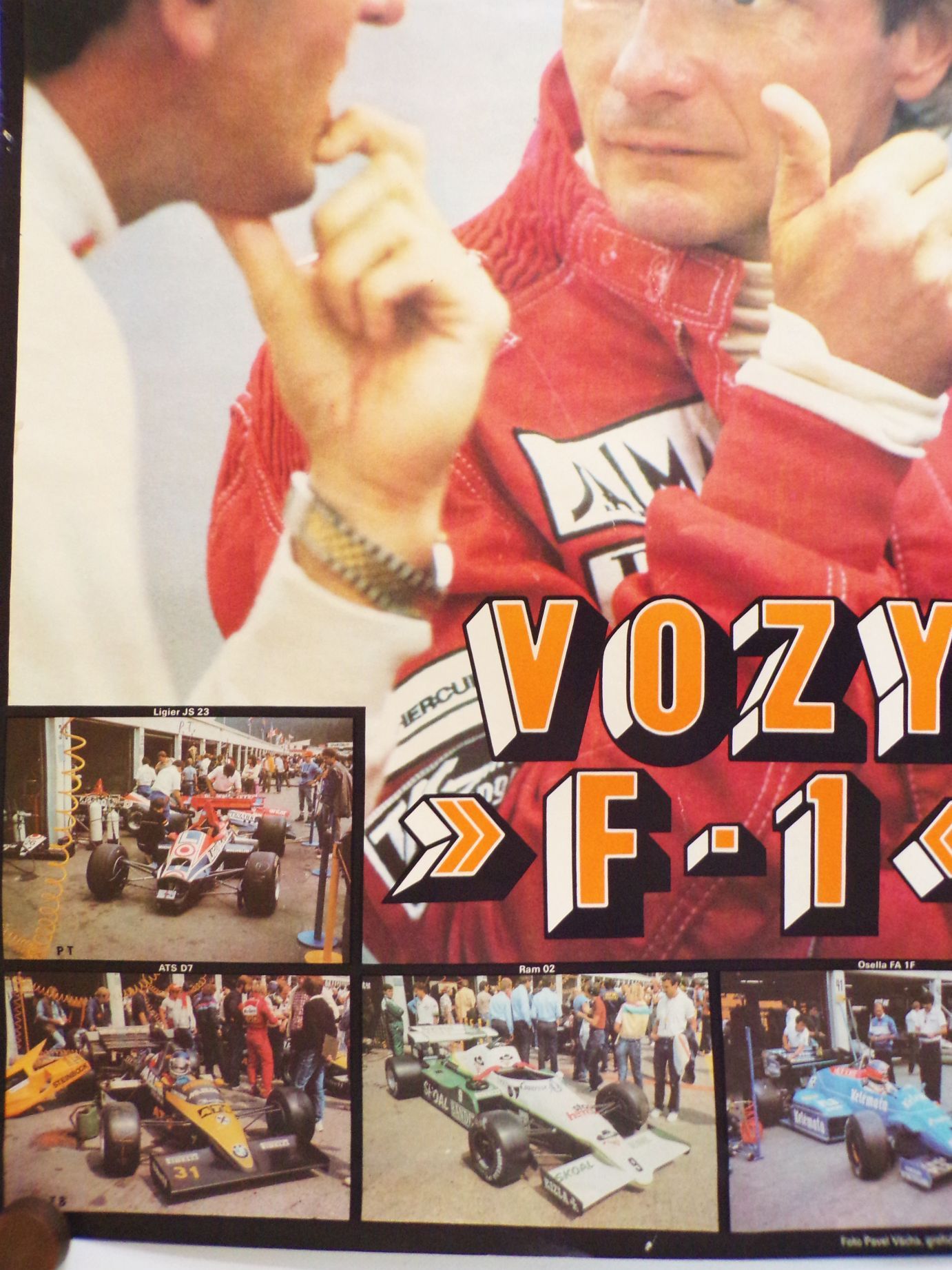 Altes Poster Niki Lauder Formel 1 Vozy F1 CSR Plakat
