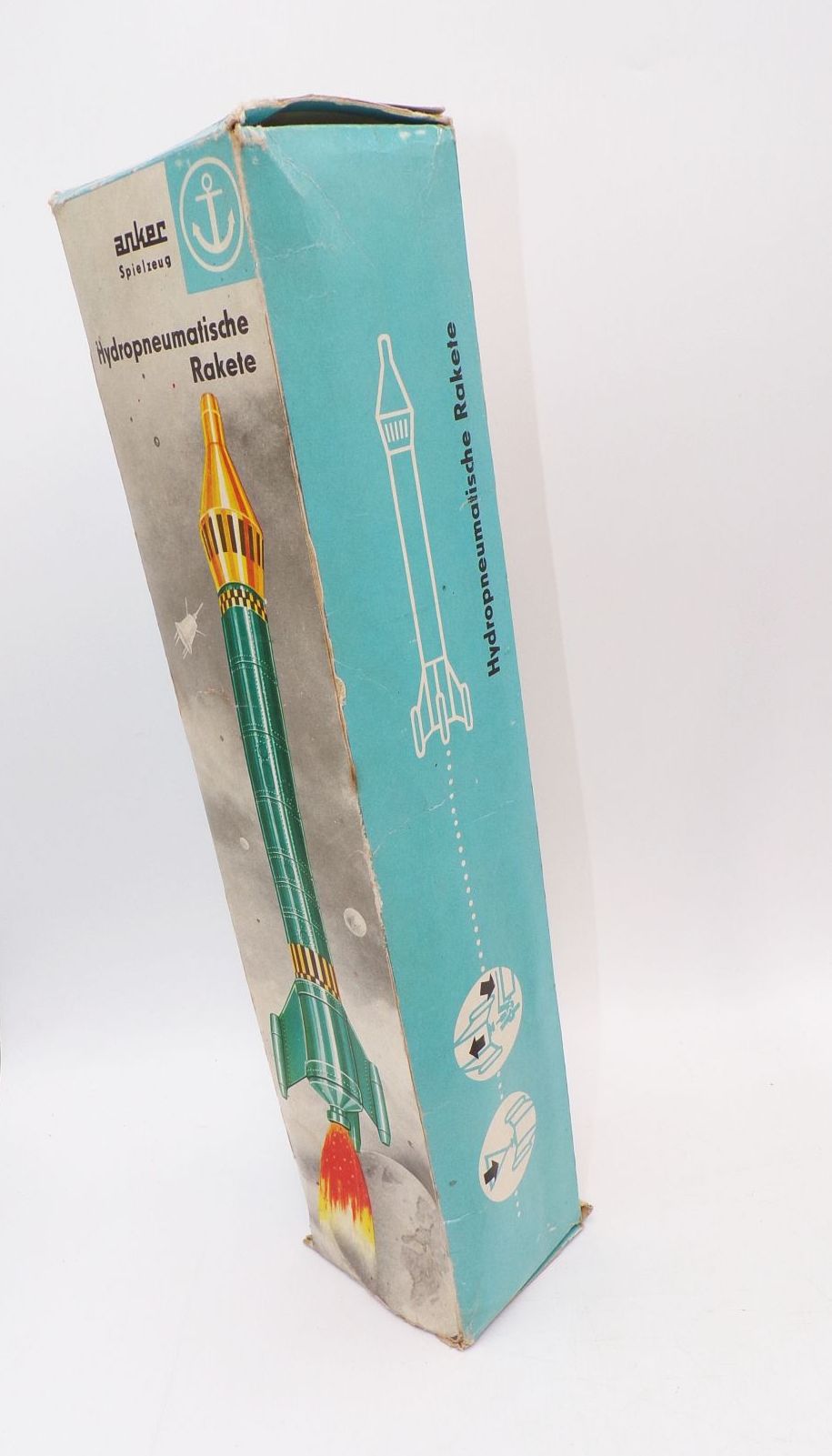 Hydropneumatische Rakete DDR Anker Spielzeug Wasserrakete 70er OVP Hydropneumatische Rakete DDR Anker Spielzeug Wasserrakete 70er OVP