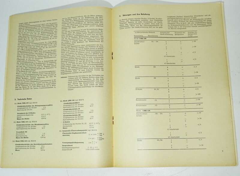 BR 132 Elektronische Blöcke der elektrischen Zugheizung 1976