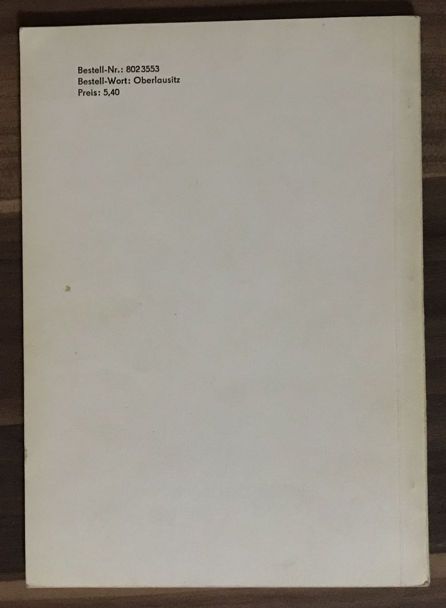 Buch Kurt Junge Wies de Goarbe gibt Oberlausitzer Mundart 1982