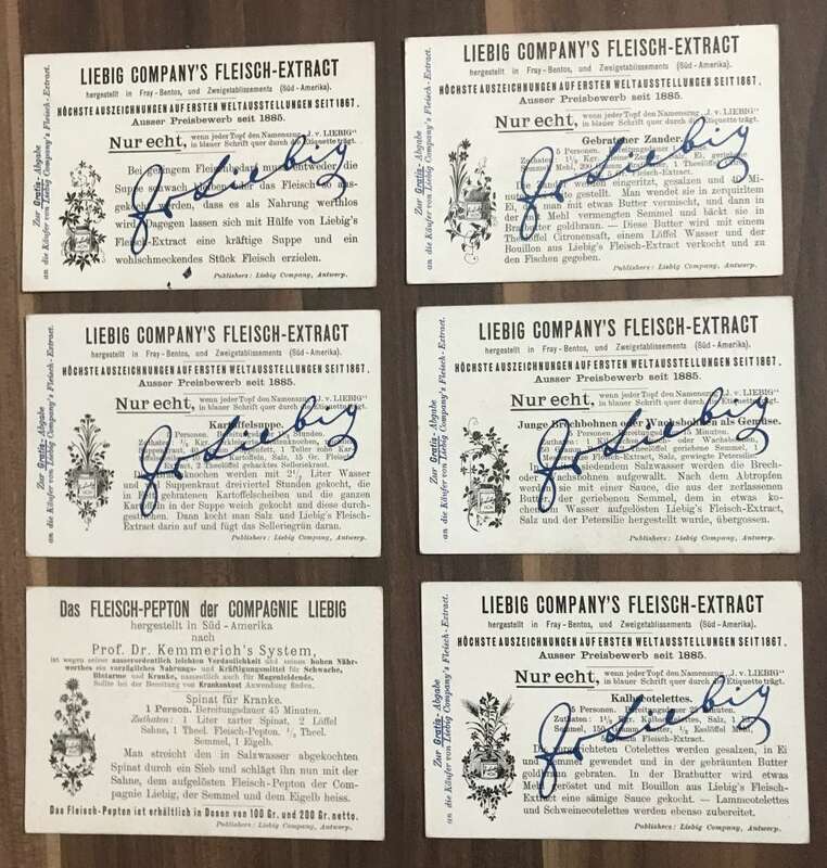 Liebig Serie Nr 484 Blumen Jahreslauf 6 Stück Sammelbilder