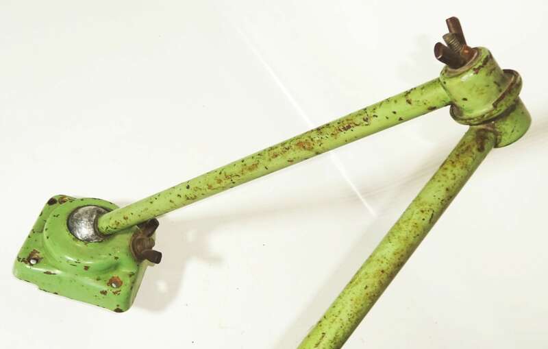 Alte Werkstattlampe Gelenklampe Grün Schalter E27 Lampe Leuchte Metalllampe