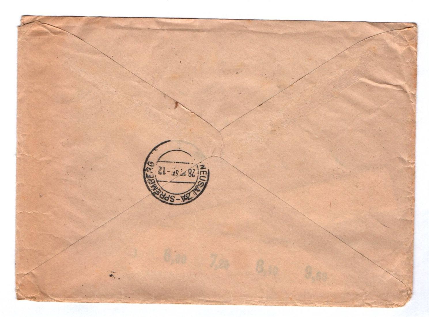 R Brief Halle Saale 1945 Provinz Sachsen 66 bis 71 Satz ungezähnt SBZ