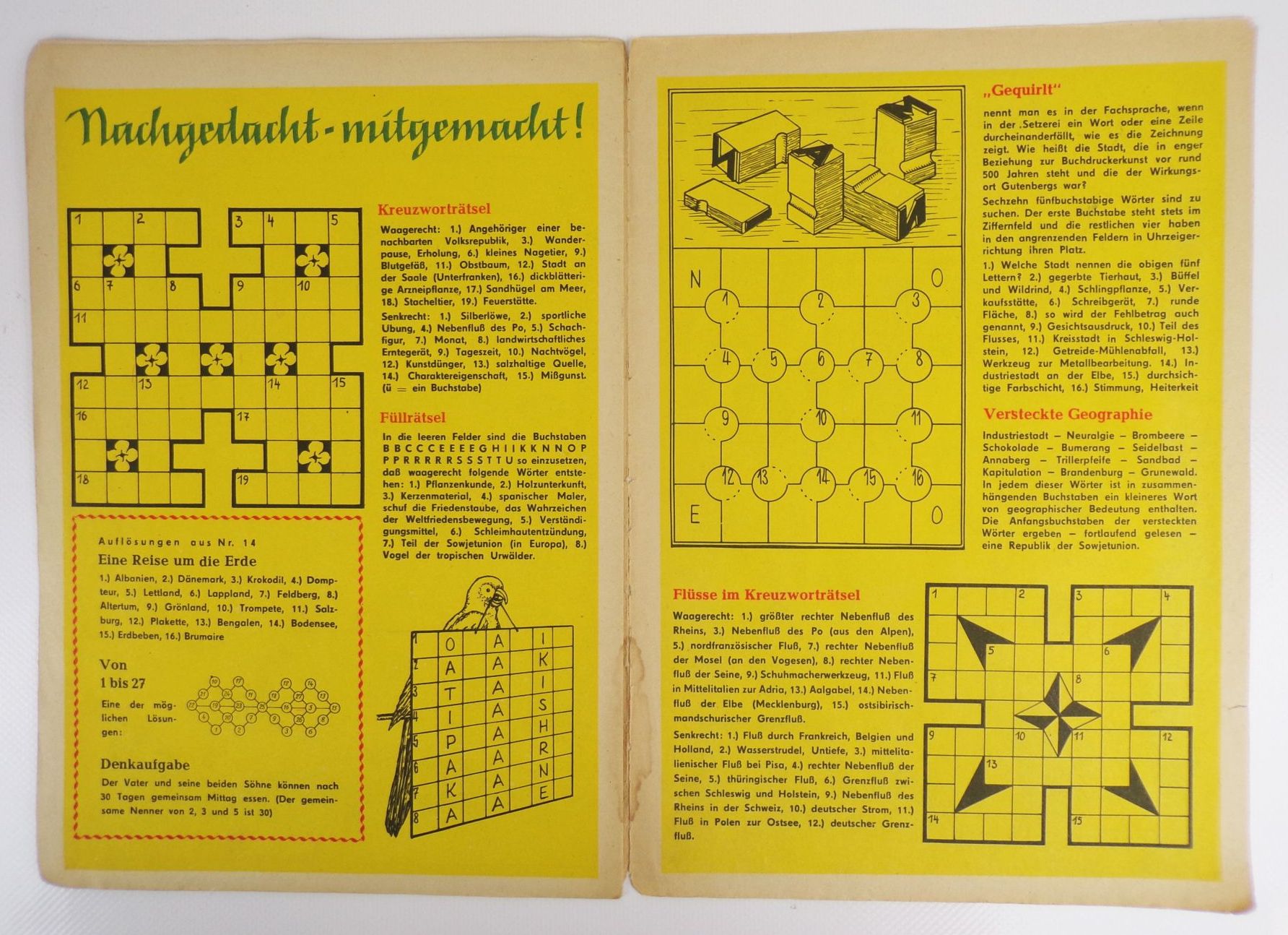 Atze erlebt Indien Atzeline Zeitschrift 15 von 1956 Junge Welt DDR