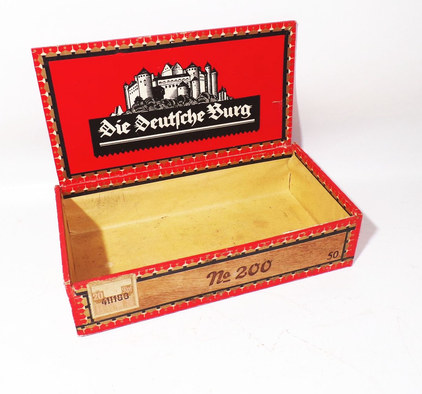 Alte Zigarrenkiste Die Deutsche Burg 1930er Sammler Deko 