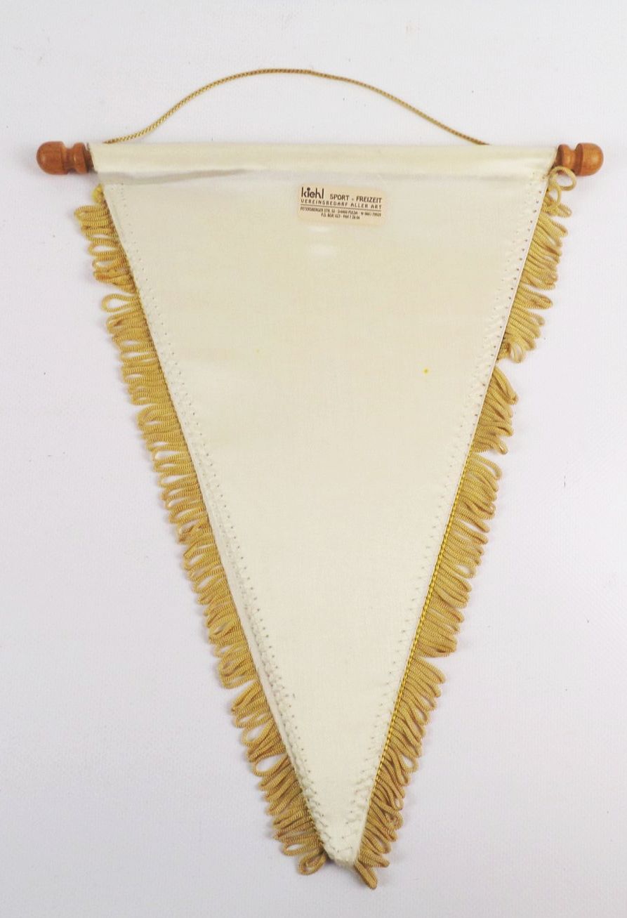 Wimpel Fußballsport Verein Hoyerswerda e V schwarz gelb Vintage Wimpel Fußballsport Verein Hoyerswerda e V schwarz gelb Vintage