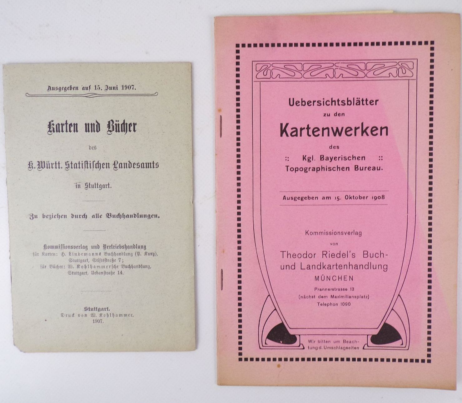 Sammlung Kartografie Bayern um 1900 bis 1930 Landkarten Verzeichnisse Sammlung Kartografie Bayern um 1900 bis 1930 Landkarten Verzeichnisse