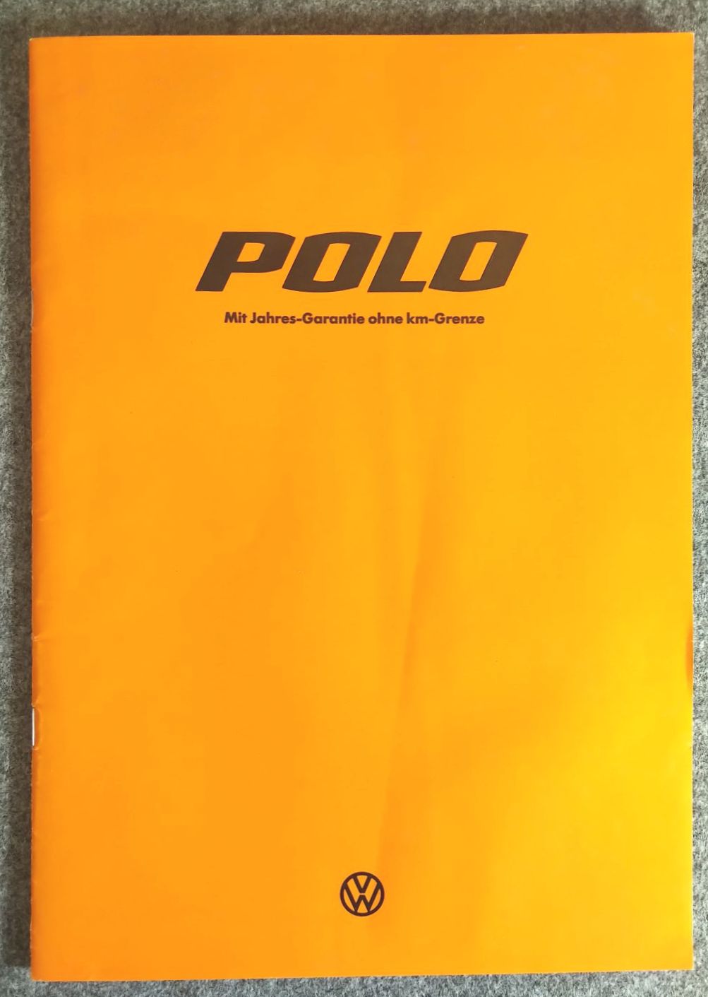 Volkswagen Broschüre Polo VW Auto Werbung 1976 Volkswagen Broschüre Polo VW Auto Werbung 1976