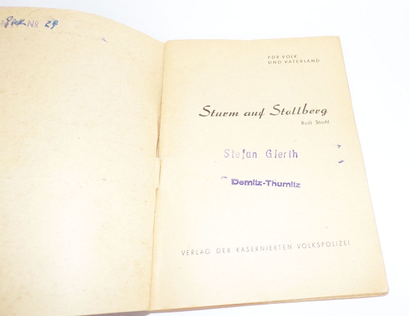 Romanhefte DDR Für Volk und Vaterland 1956 Romanhefte DDR Für Volk und Vaterland 1956
