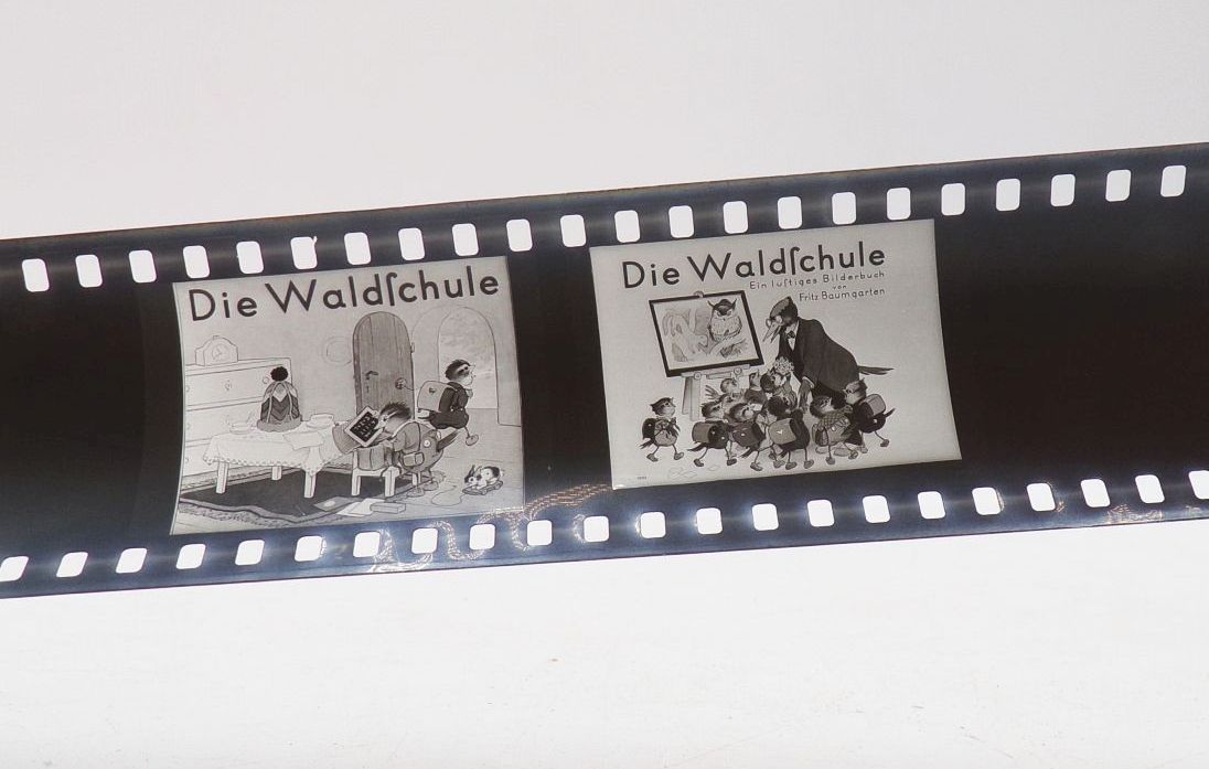 Alter Rollfilm Die Waldschule Fritz Baumgarten Diafilm 